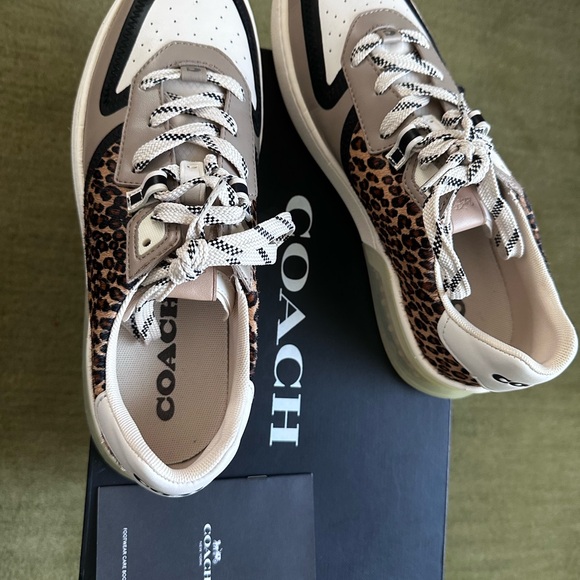 Coach Leopard Print Sneakers - Picture 3 of 5